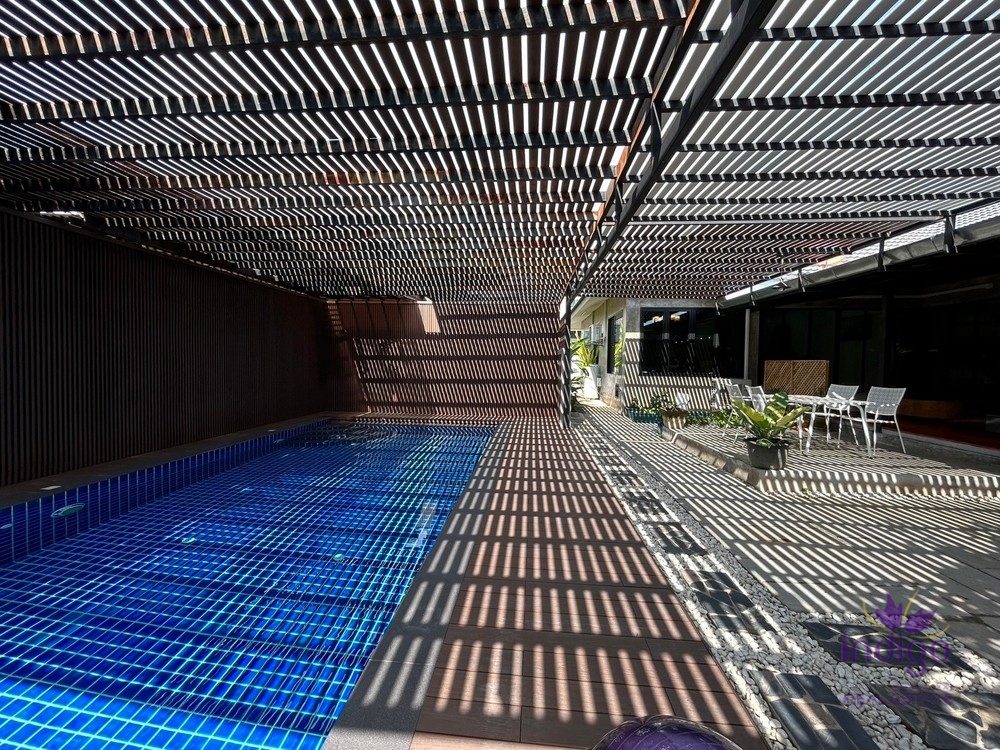 3 Bedroom single storey house for rent with a private swimming pool, Sansai, Chiang Mai.