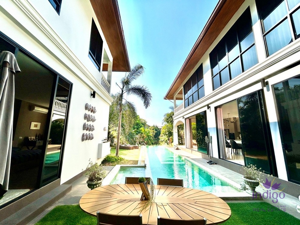 Luxury Custom-Built Pool Villa with 5 bedroom private swimming pool For Sale at Flora Ville, Chiang Mai