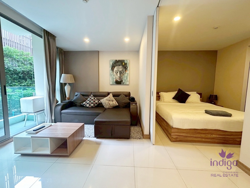 Lovely 1 bedroom condo for sale at Nimmana, 1st floor with garden view. Nimman, Chiang Mai. Ideal for investment.