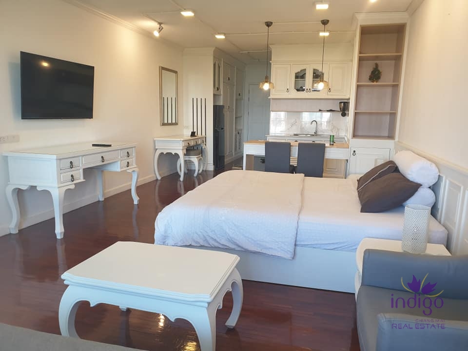 สตูดิโอหรู 45 ตร.ม. รีโนเวทใหม่ ชั้น 14 ที่ Hillside 4 — ทำเลทองย่านนิมมาน ช้างเผือก เชียงใหม่