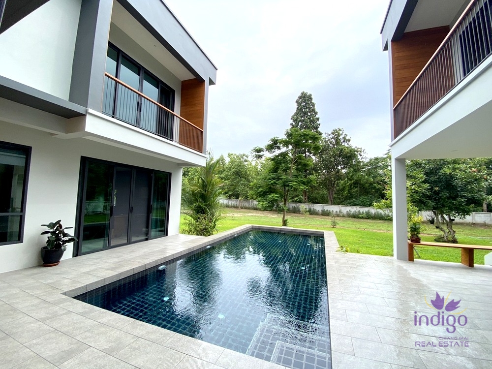 NEW Modern House for sale 4 bedroom ,land size 1 Rai 50 sqw, near Grand