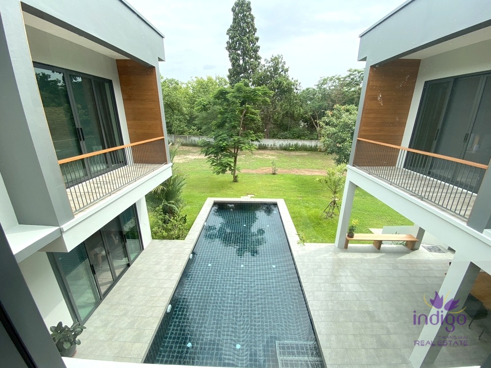 NEW Modern House for sale 4 bedroom ,land size 1 Rai 50 sqw, near Grand